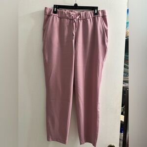 Lululemon 🌟 On The Fly 🌟 7/8 Pink Taupe Mid-Rise Travel Ankle 🌟 Sz 10